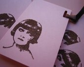 Louise Brooks gift tag - set of 8