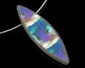 Polymer Clay Necklace - Polymer Clay Jewelry - Pendant - Art Jewelry - Necklace -   Clay Jewelry - Silver Jewelry