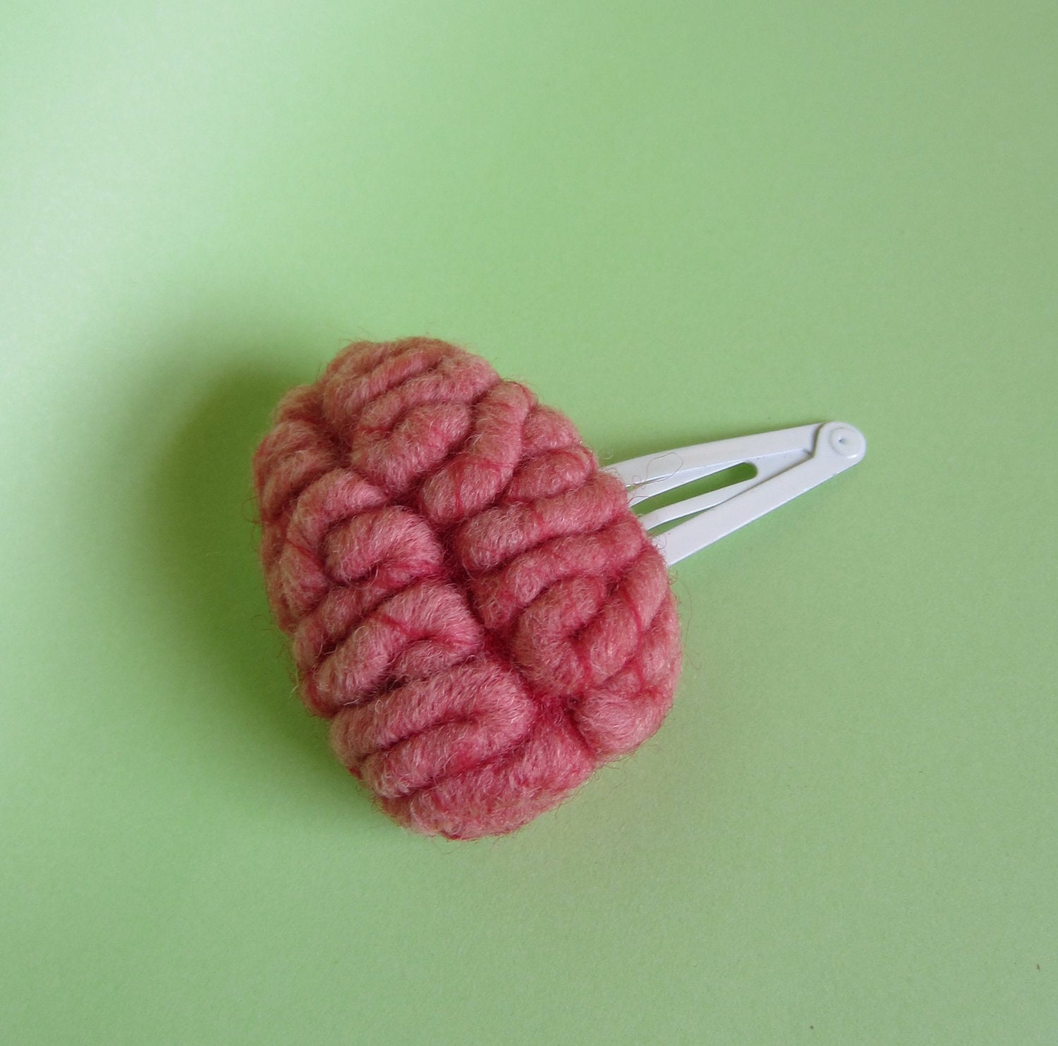 Brain Hairclip Top View