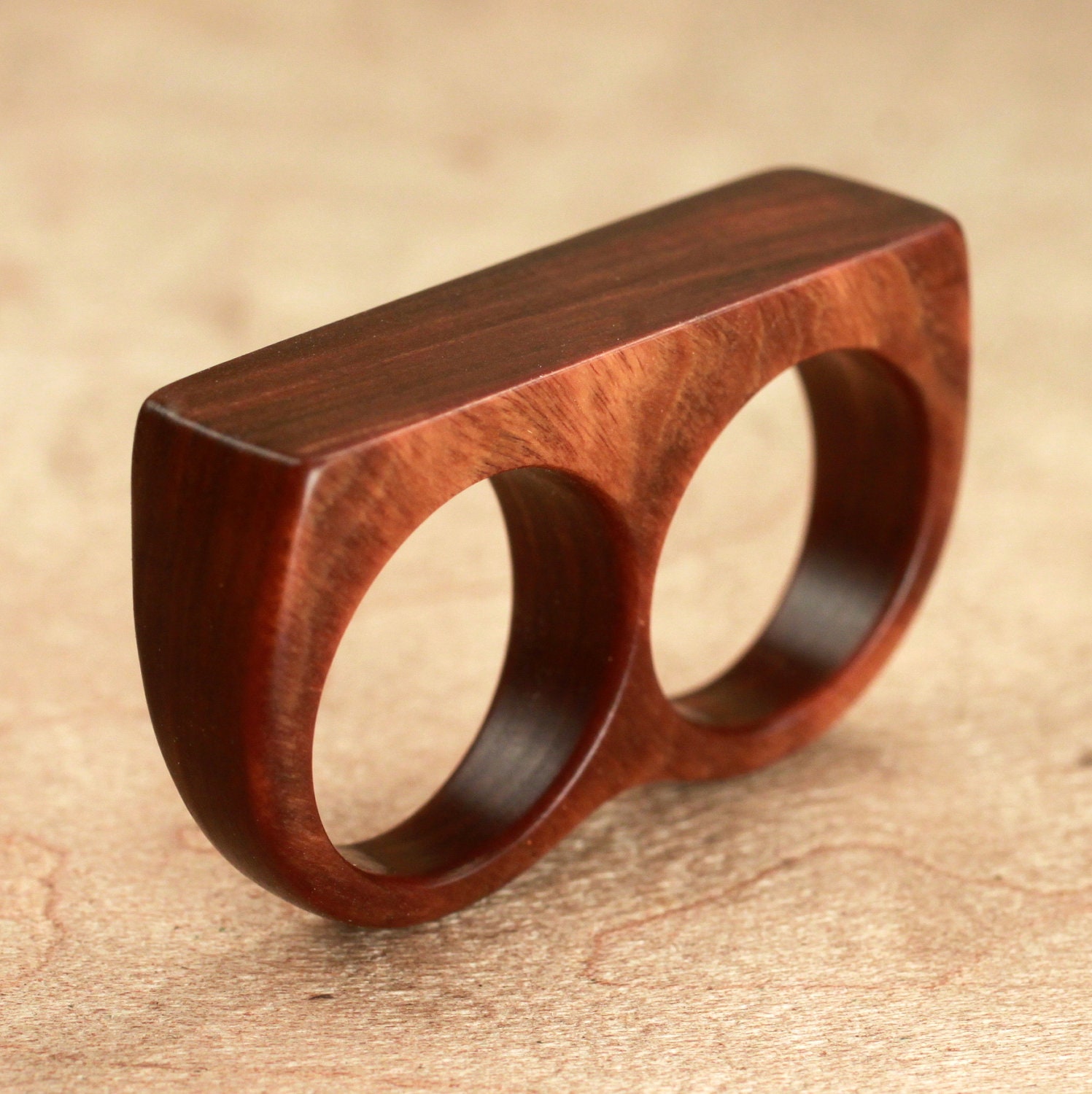 Guayacan Ring No. 100: Double Ring Size 7.5 & Size 6.75 (11-14-2012)