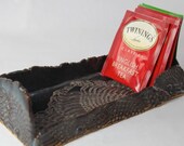 Bridges Pottery- Tea Bag Caddy- Midnight Blue SHIPS NOW