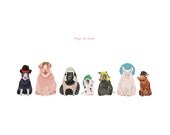 Pigs in Wigs Print