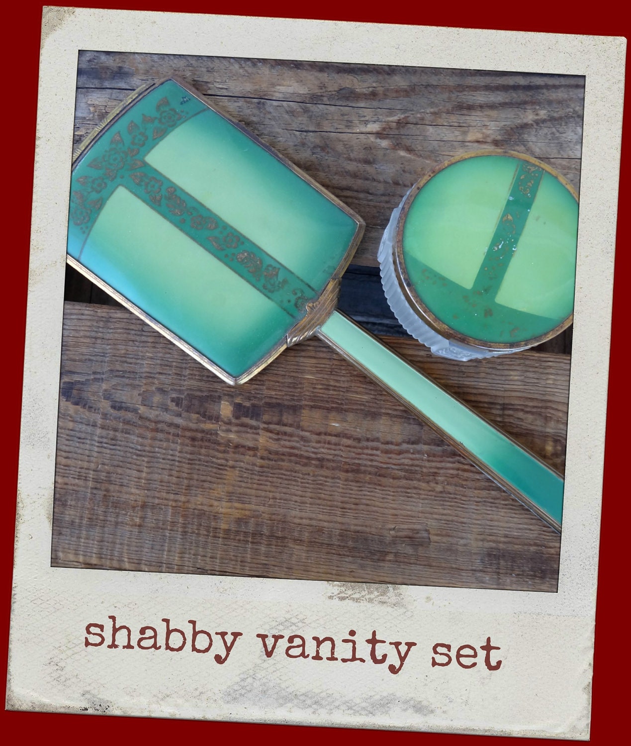 Antique Art Deco Vanity Set