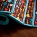 quilted placemat set // modern colorful kitchen decor // double sided and machine washable
