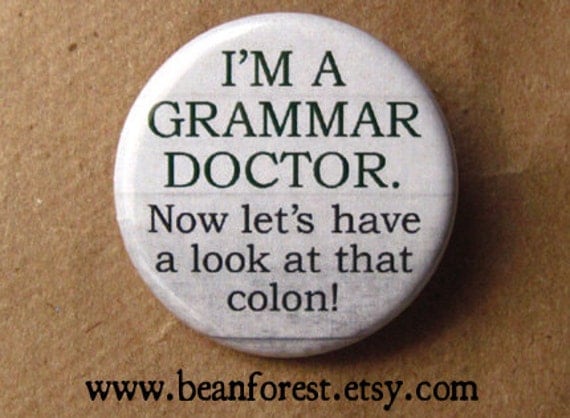 now let's have a look at that colon - pinback button badge