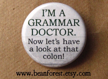 now let's have a look at that colon - pinback button badge