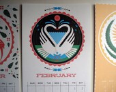 SALE - Corduroystarfish's 2013 Hex Wall Calendar