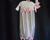 Boutique Chevron Baby Layette soo Pretty great for coming home outfit look