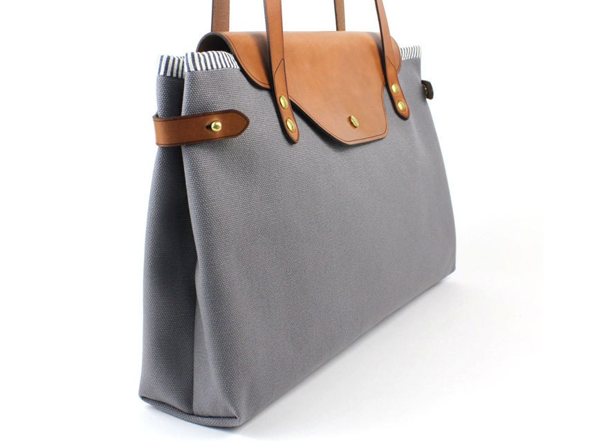 The Row Tote in Gray