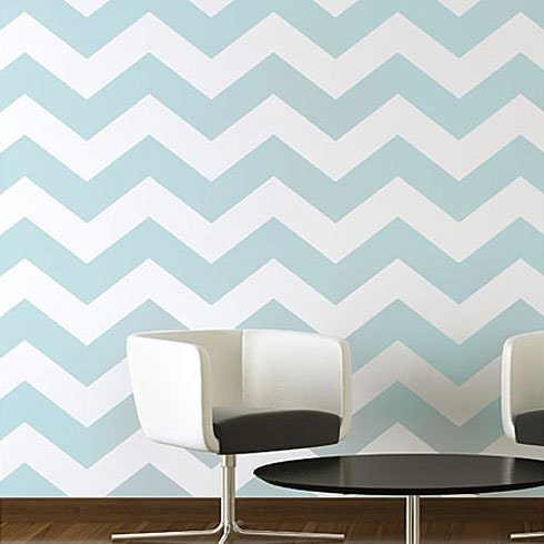 Chevron Allover Stencil - Large scale - reusable stencil patterns for walls just like wallpaper - DIY decor