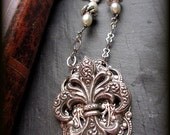 Silver Fleur De Lis Necklace