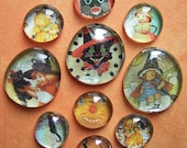Set of 10 New Halloween Magnets