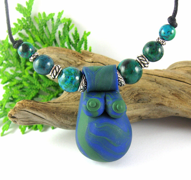 Gaia Fertility Birth & Pregnancy Necklace - Fertility Goddess - Birth Jewelry