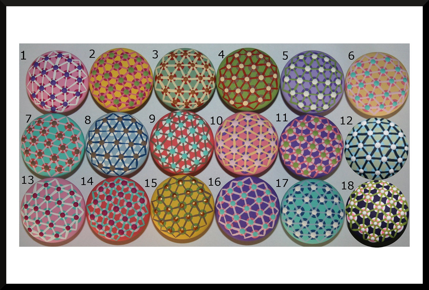 Various Criss Cross Dresser Drawer Knobs with or without Letters