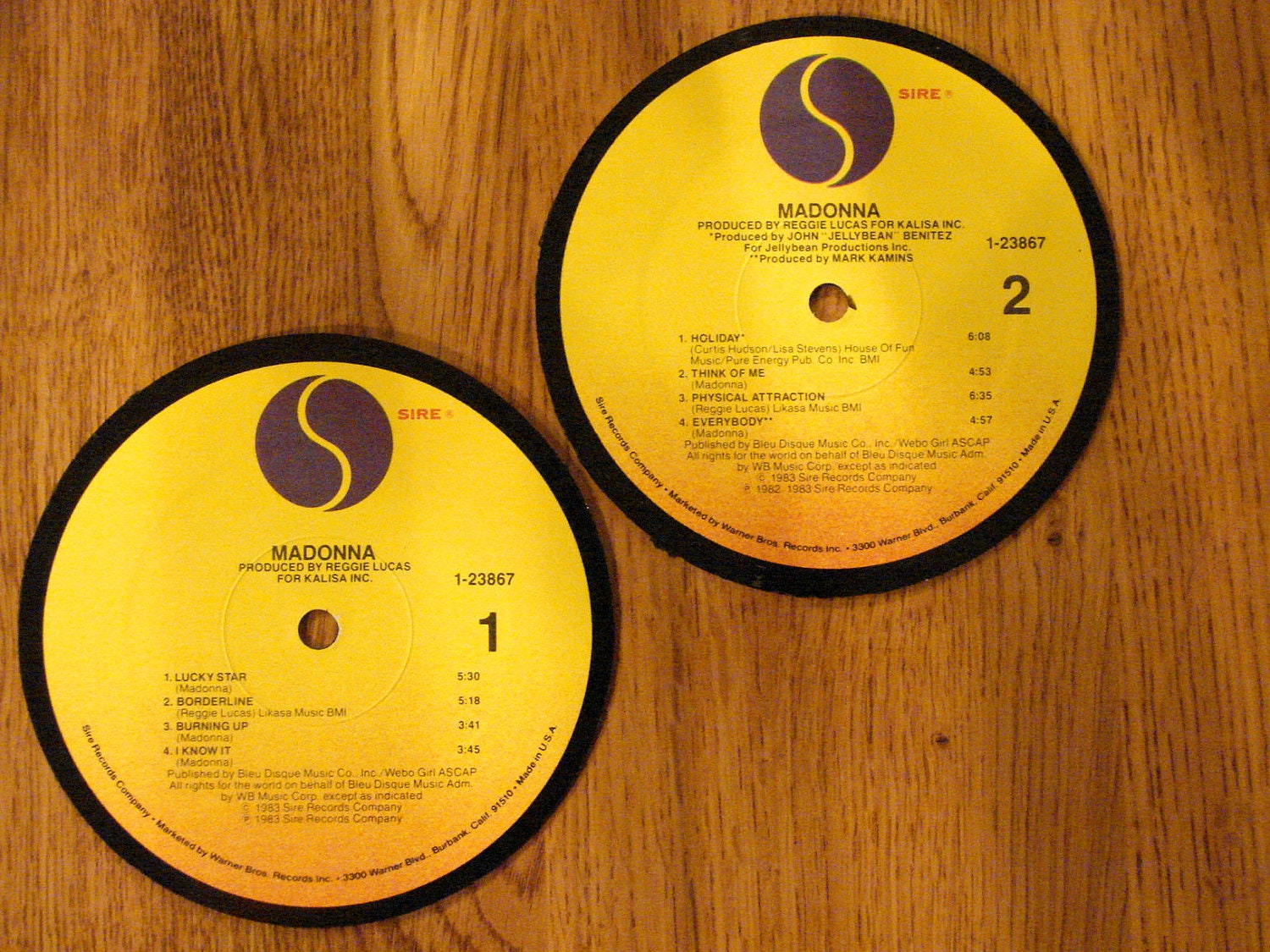 Madonna Coasters (2)