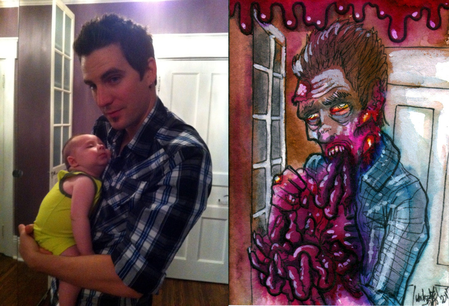 Custom Zombify Picture   Send a picture get back a zombie 1 ZOMBIES 8x10 inches big