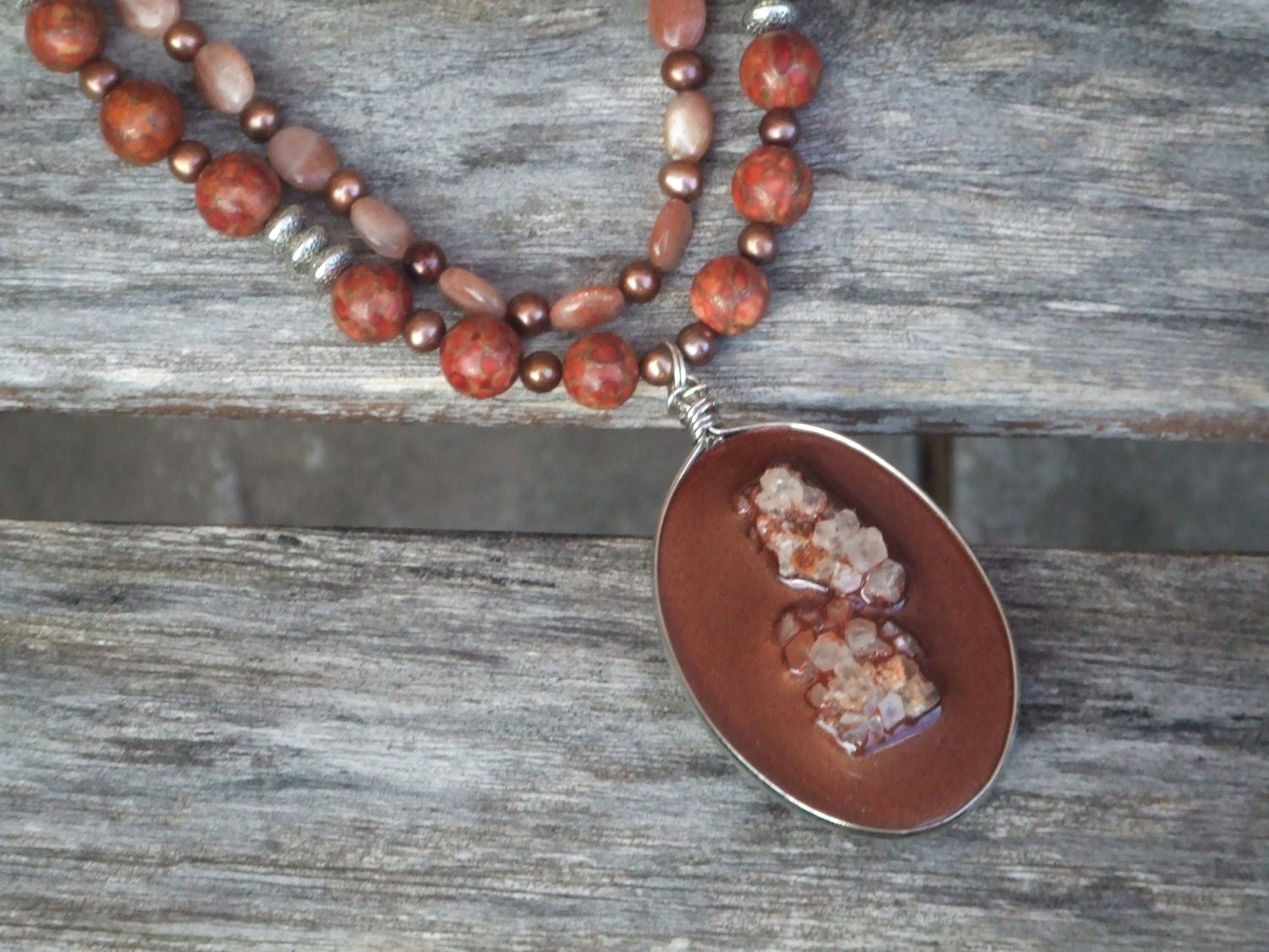 Fossil Stone and Moonstone