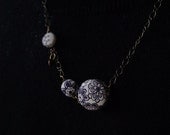 Free Shipping: Hand embroidery & LIBERTY necklace