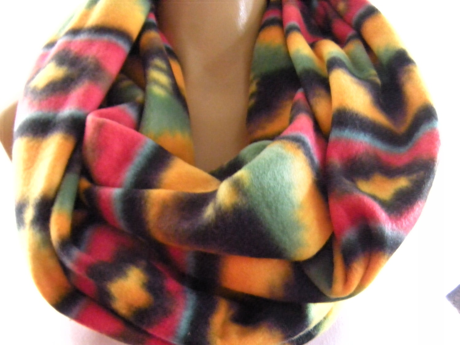 Winter in Jamaica....Super warm and cozy...Infinity Scarf..Alaska collection
