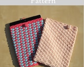 Instant Download PDF Crochet Pattern Raspberry and Blue iPad Case - ENGLISH Instructions