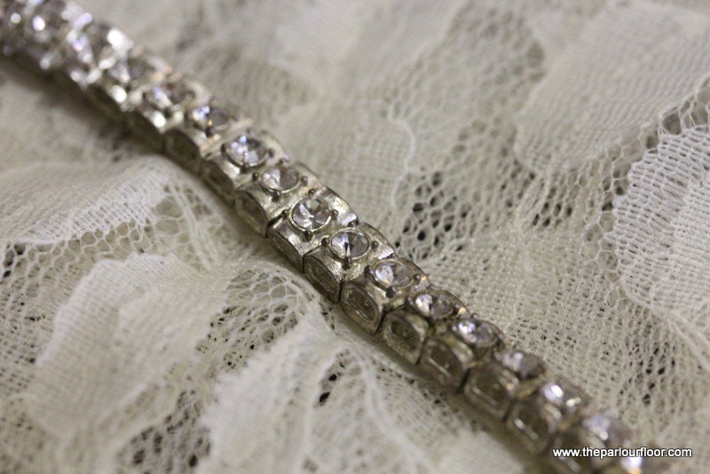 Lovely Luminescent Vintage Avon Rhinestone Bracelet