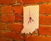 Laser Cut Indiana Wall Clock