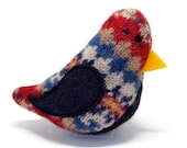 Birds of a Sweater Catnip Cat Toy - Red and Navy