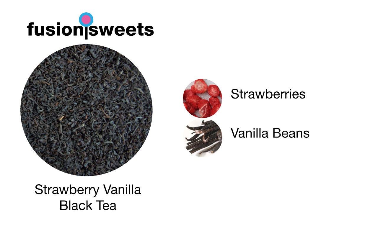 Strawberry Vanilla Black Loose Leaf Tea - 1 oz