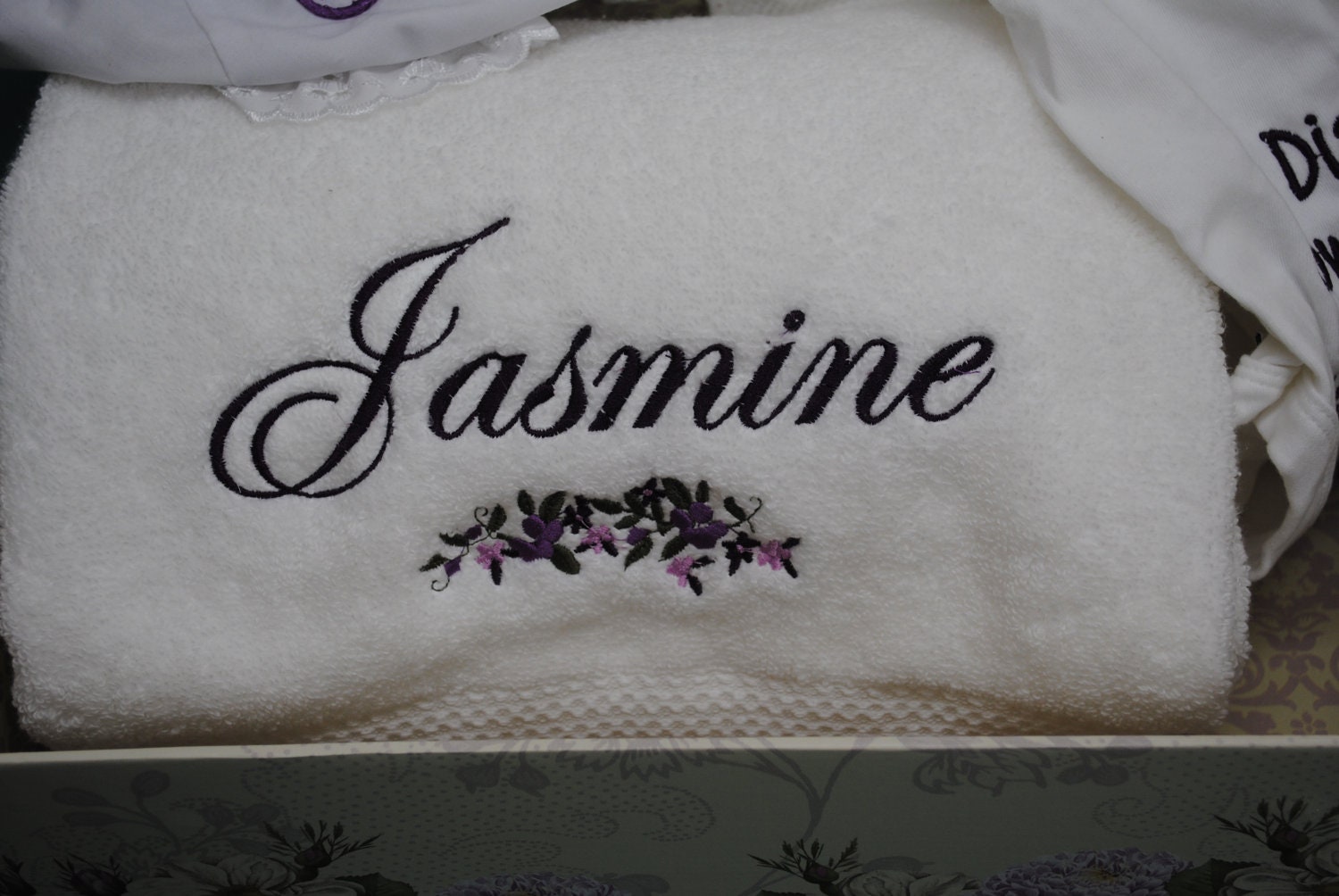 Personalized bath towels