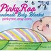 Cherry blossoms knit baby blanket