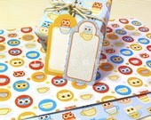 Blue Tea Cup Owl Stationery Plus Printable PDF