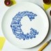 C for Cake Alphabet Plate