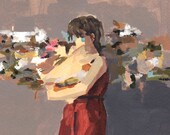 Oh, Cecily . large giclee art print of acrylic painting