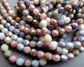 6mm Fire Polished Luster Mix