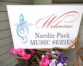 Business Sign, Logo Sign, Custom Business Advertisement Sign for Vendors, Craft Shows or Salons. Crisp Paint, 20 in. X 30 in.