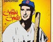 Ted Williams Print 11x17 - Famous Seniors