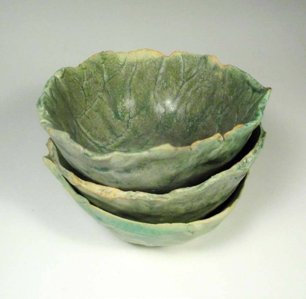 Clay Leaf Bowls
