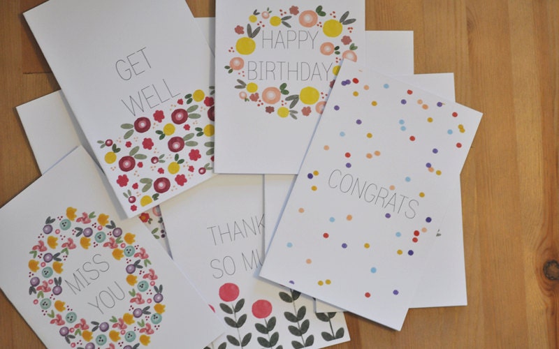 Sweet Regards Cards (Set of 3)