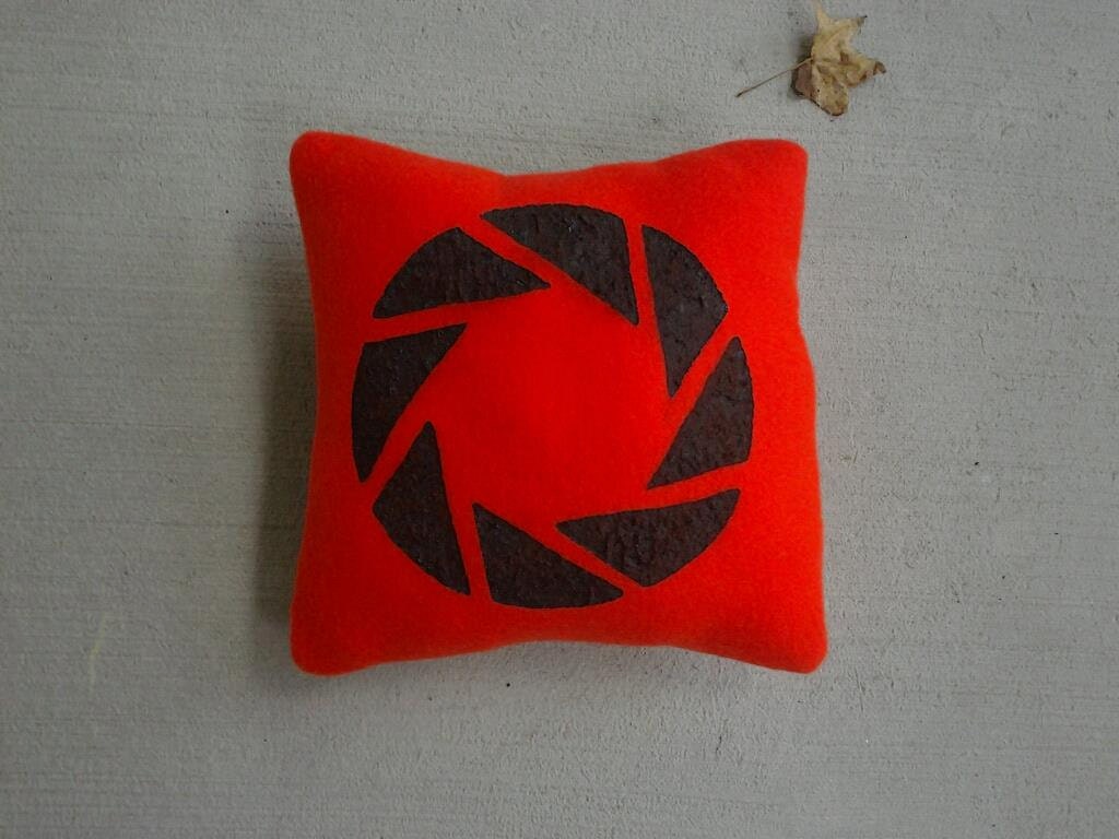Cuddly Science (Medium) - Aperture Science/Portal inspired Pillow