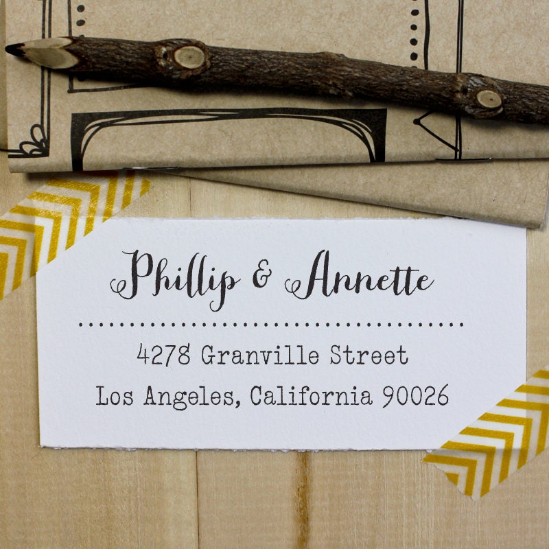 Custom Rubber Stamp - Eco Mount Address Stamp - Granville Edition - 2