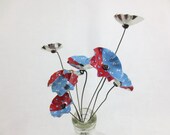 Blue and Red Bouquet of Wee Posies  Forever Blooming Flowers
