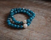 Aqua Blue Jade Stretch Rhinestone Bracelet ONE BRACELET ONLY