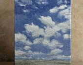 Small Painting - raku tile, pottery, ceramic