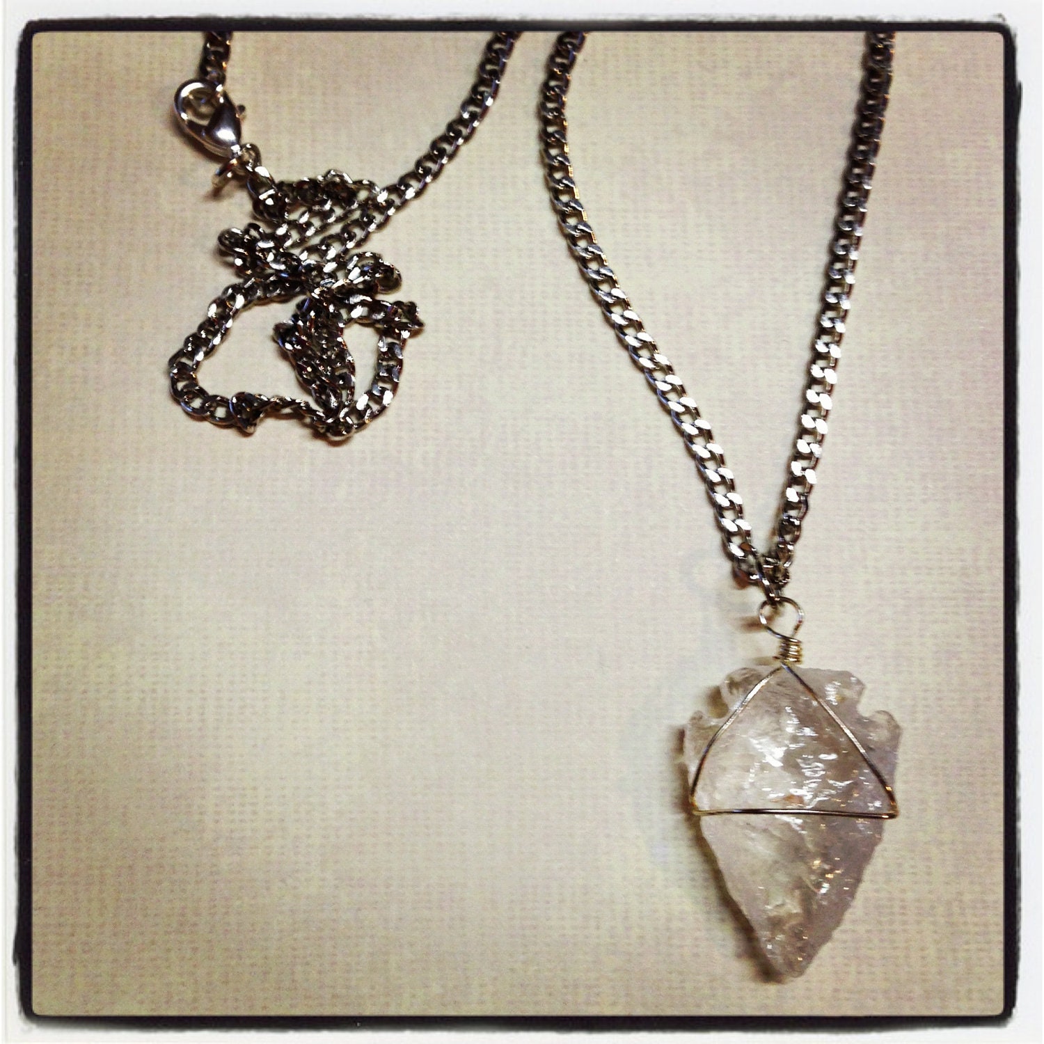 Crystal Arrowhead Necklace