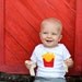 Twin Baby Clothes Cheeseburger and French Fries Onesie