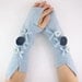 light blue arm warmers fingerless mittens  wrists warmers arm cuffs fingerless gloves recycled wool eco friendly tagt team curationnation