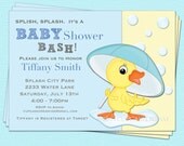 Duck Baby Shower Invitation Baby Boy Girl Printable Design Il_170x135