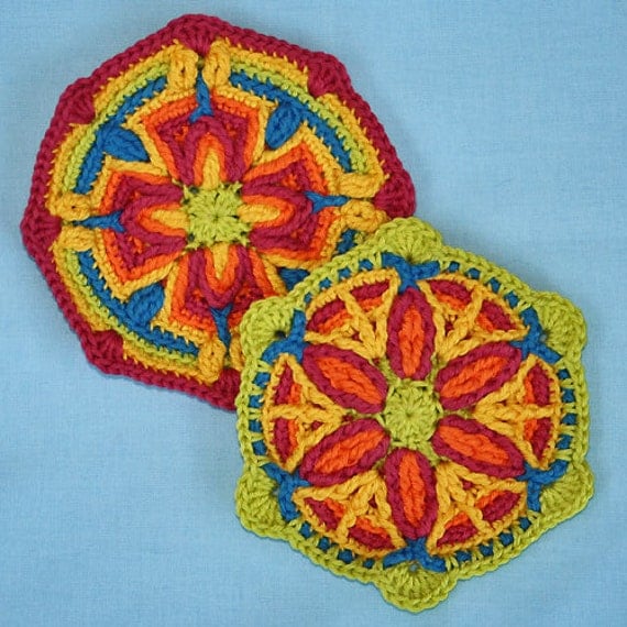 2 Motifs in Overlay Crochet, Pattern, PDF