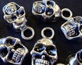 Destash (6) Scary Skull Charms
