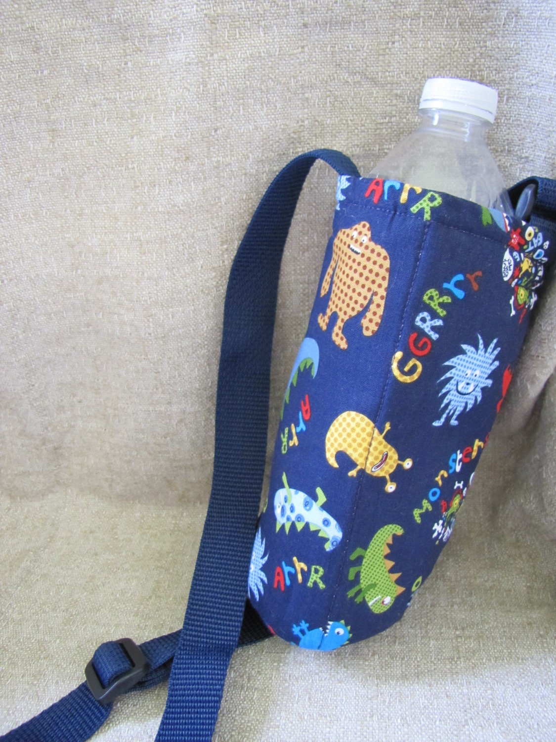 Monster Insulated Water Bottle Holder with Adjustable Strap